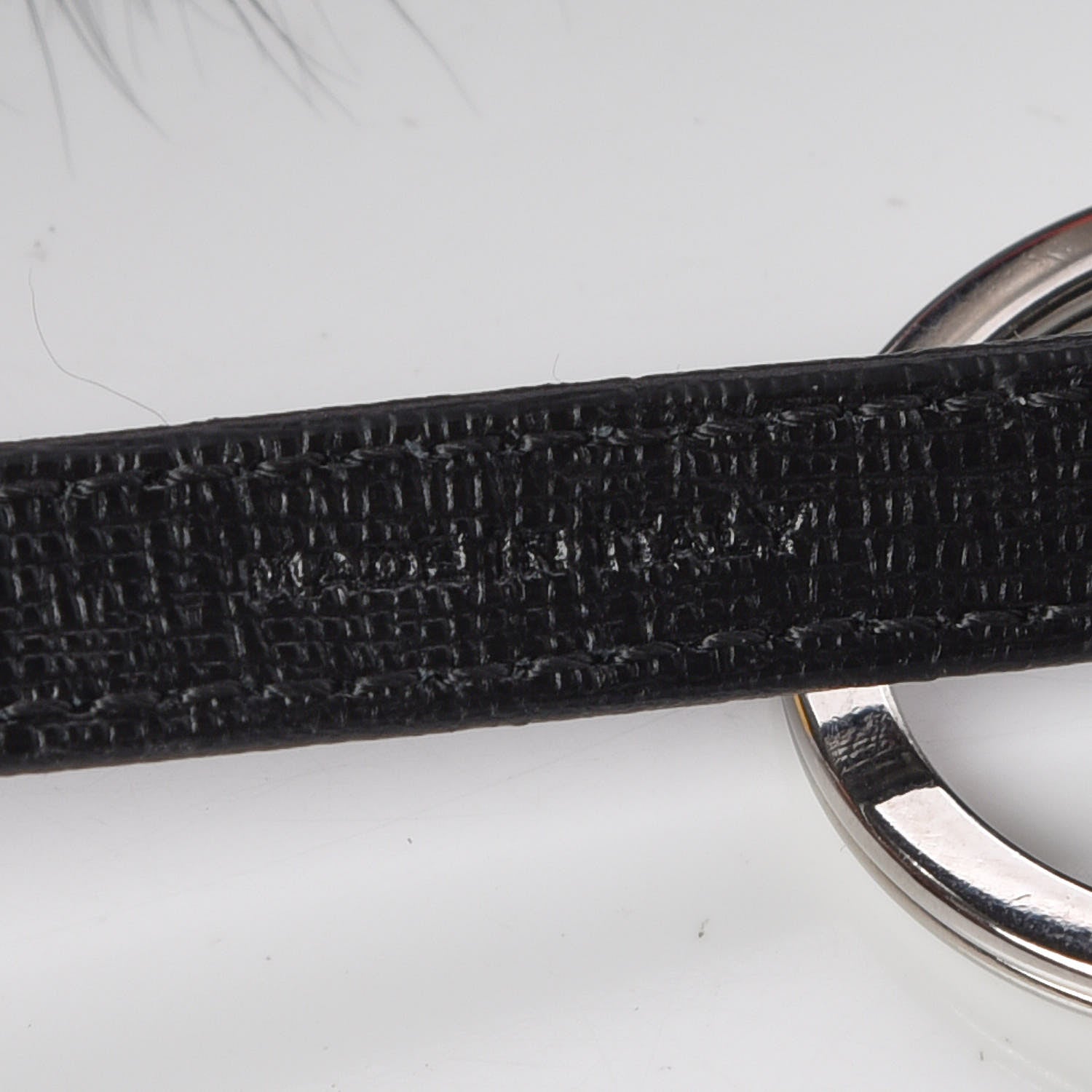 Fendi Vitello Elite Fox Goat Fur Igor Monster Bag Bug Cube Charm Rosso Black White 6 of 9