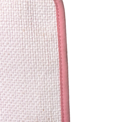 Chanel Woven Straw Raffia Small Deauville Messenger Light Pink 11 of 17