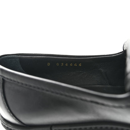 Chanel Lambskin Quilted CC Turnlock Loafers 37.5 Black 9 of 13