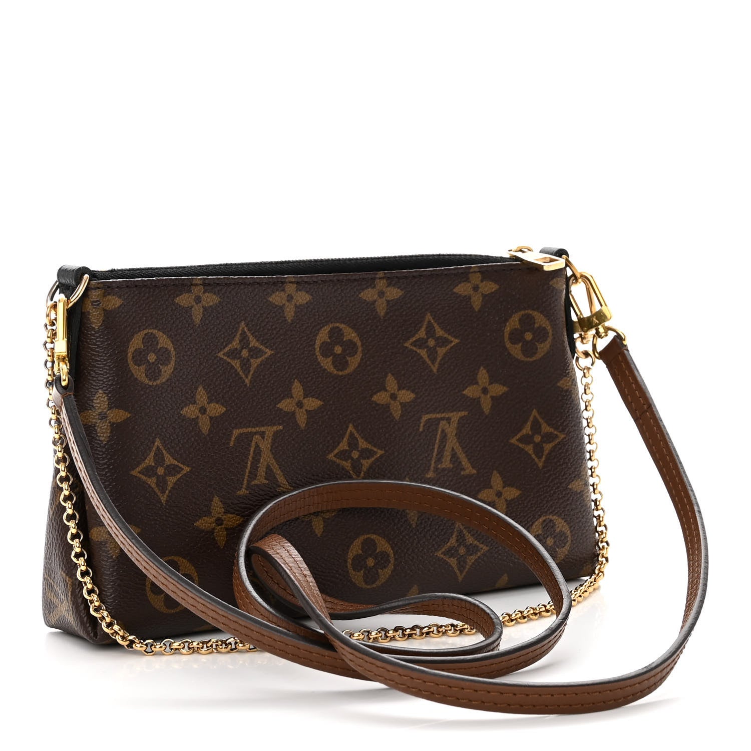 Louis Vuitton Monogram Pallas Clutch Black 3 of 9