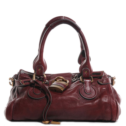 Chloe Leather Paddington Satchel Grenat 1 of 9