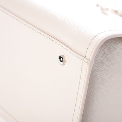 Chanel Caviar Small Studded Deauville Tote Ivory 11 of 11