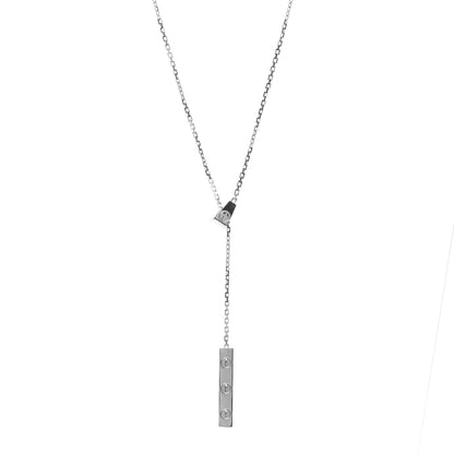 Cartier 18K White Gold LOVE Lariat Necklace 1 of 6