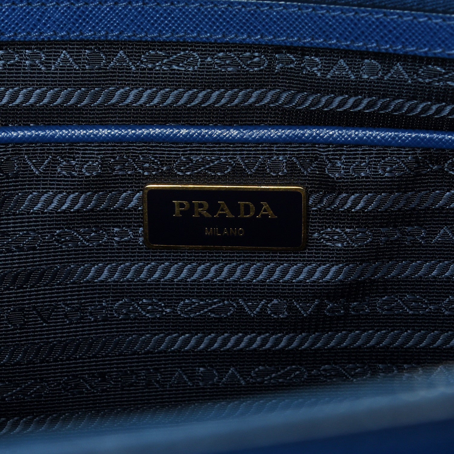 Prada Saffiano Large Galleria Double Zip Tote Bluette 10 of 32