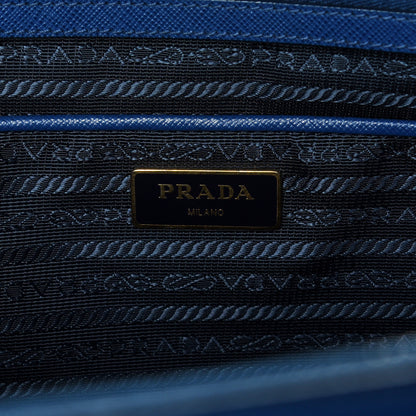 Prada Saffiano Large Galleria Double Zip Tote Bluette 10 of 32