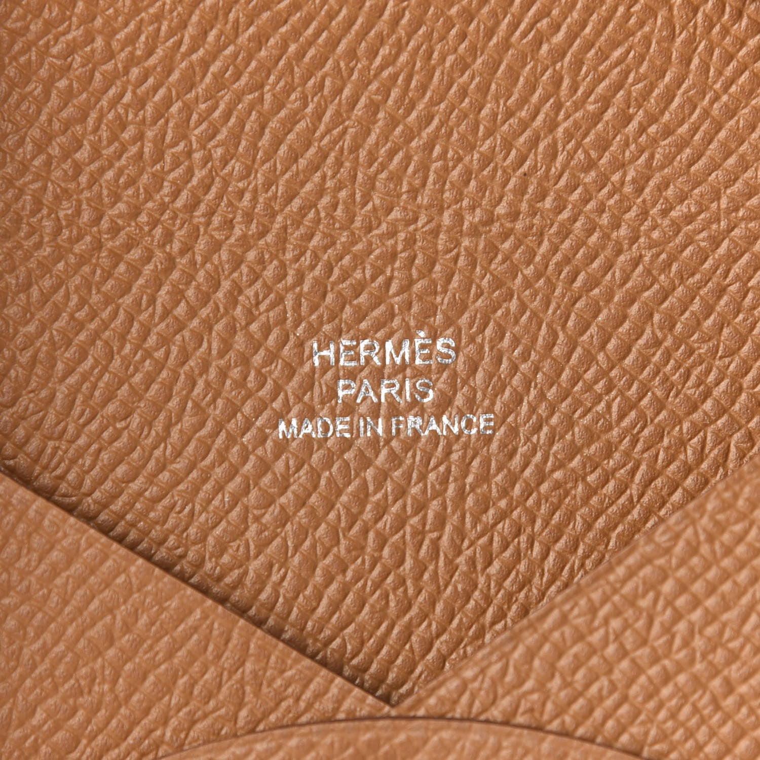 Hermes Epsom Calvi Card Case Gold 5 of 7