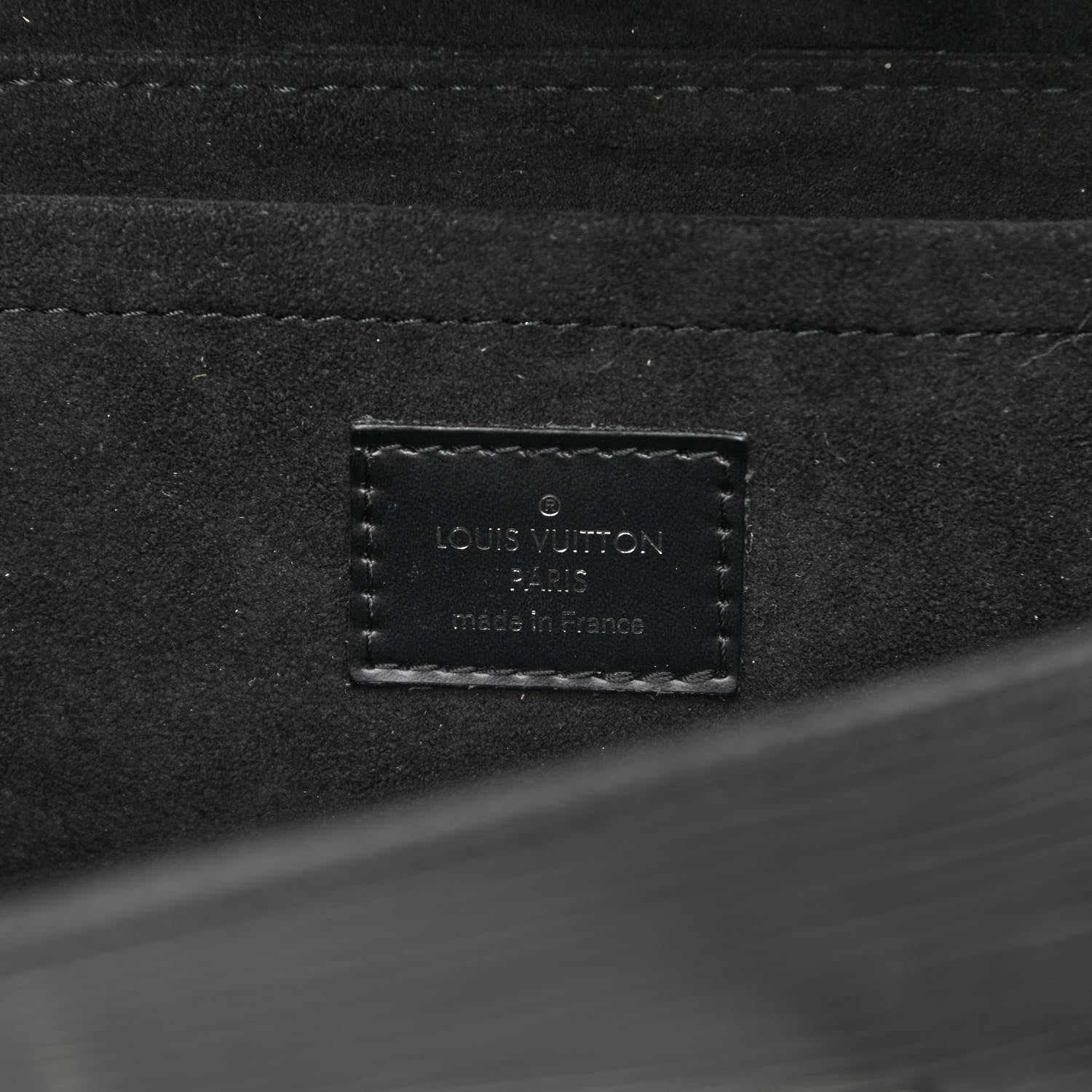 Louis Vuitton Epi Montaigne Clutch Black 6 of 9