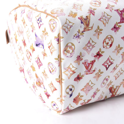 Louis Vuitton Watercolor Aquarelle Speedy 35 White 6 of 10