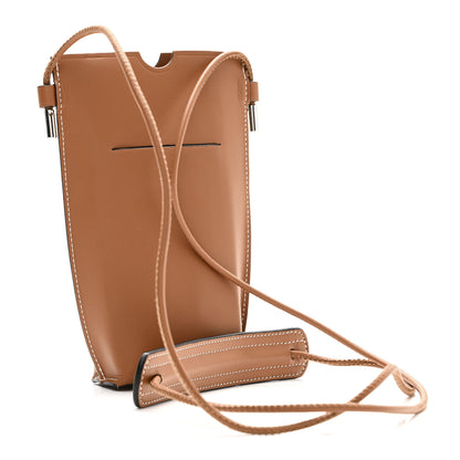 Loewe Smooth Calfskin Anagram Phone Pouch Tan 3 of 7