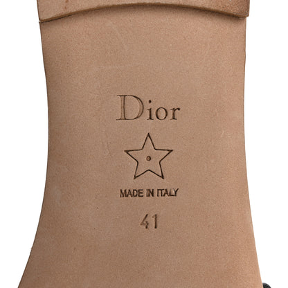 Christian Dior Canvas Embroidered 4 Saisons Dway Flat Slide Sandals 41 Lilac 8 of 9