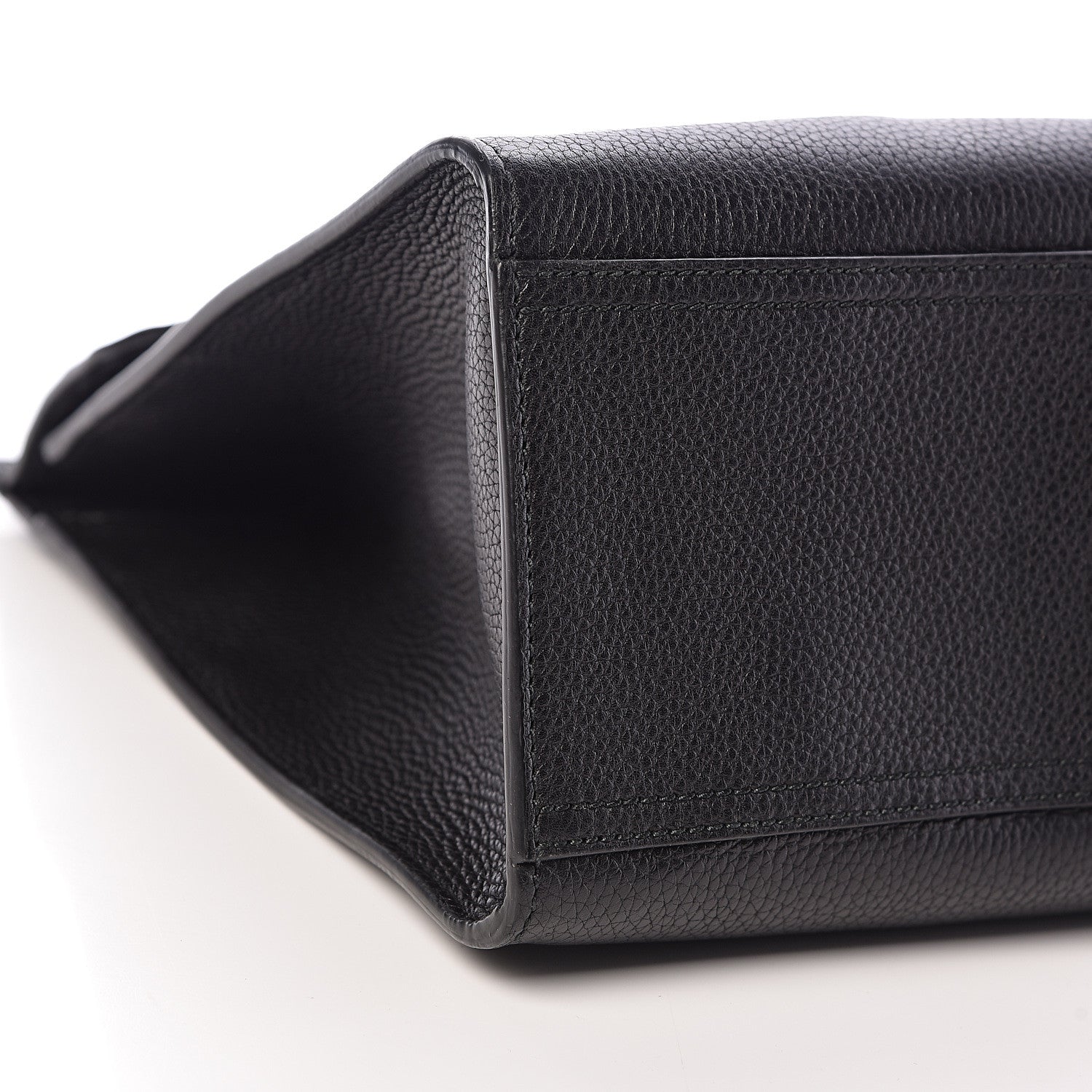 Gucci Calfskin Feline Medium GG Marmont Top Handle Bag Black 9 of 11