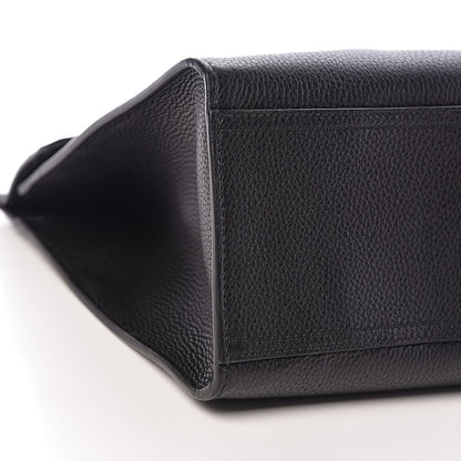 Gucci Calfskin Feline Medium GG Marmont Top Handle Bag Black 9 of 11