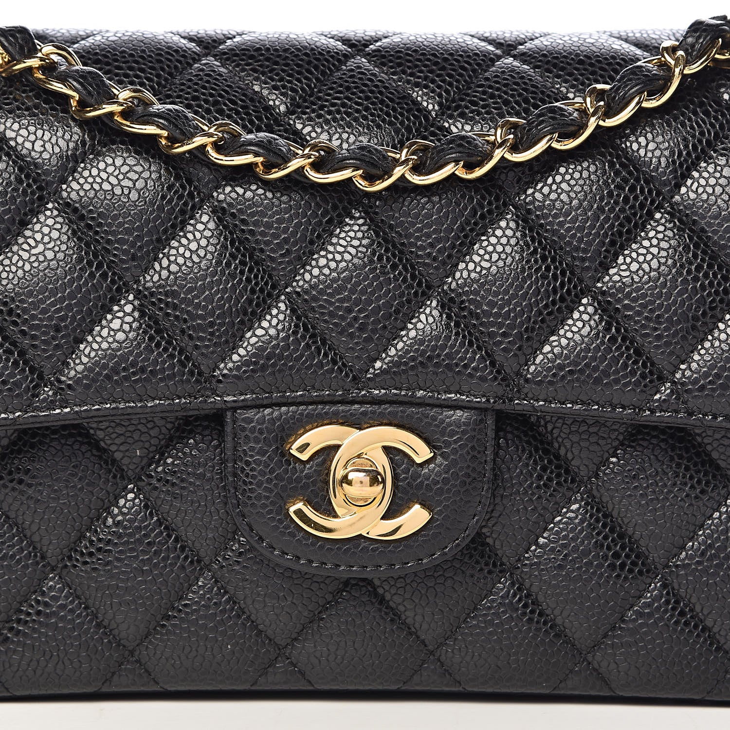 Chanel Caviar Quilted Small Double Flap Black 14 of 15