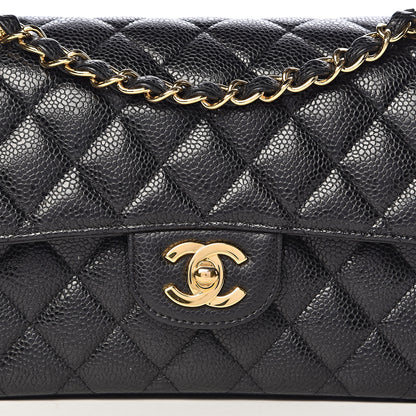 Chanel Caviar Quilted Small Double Flap Black 14 of 15
