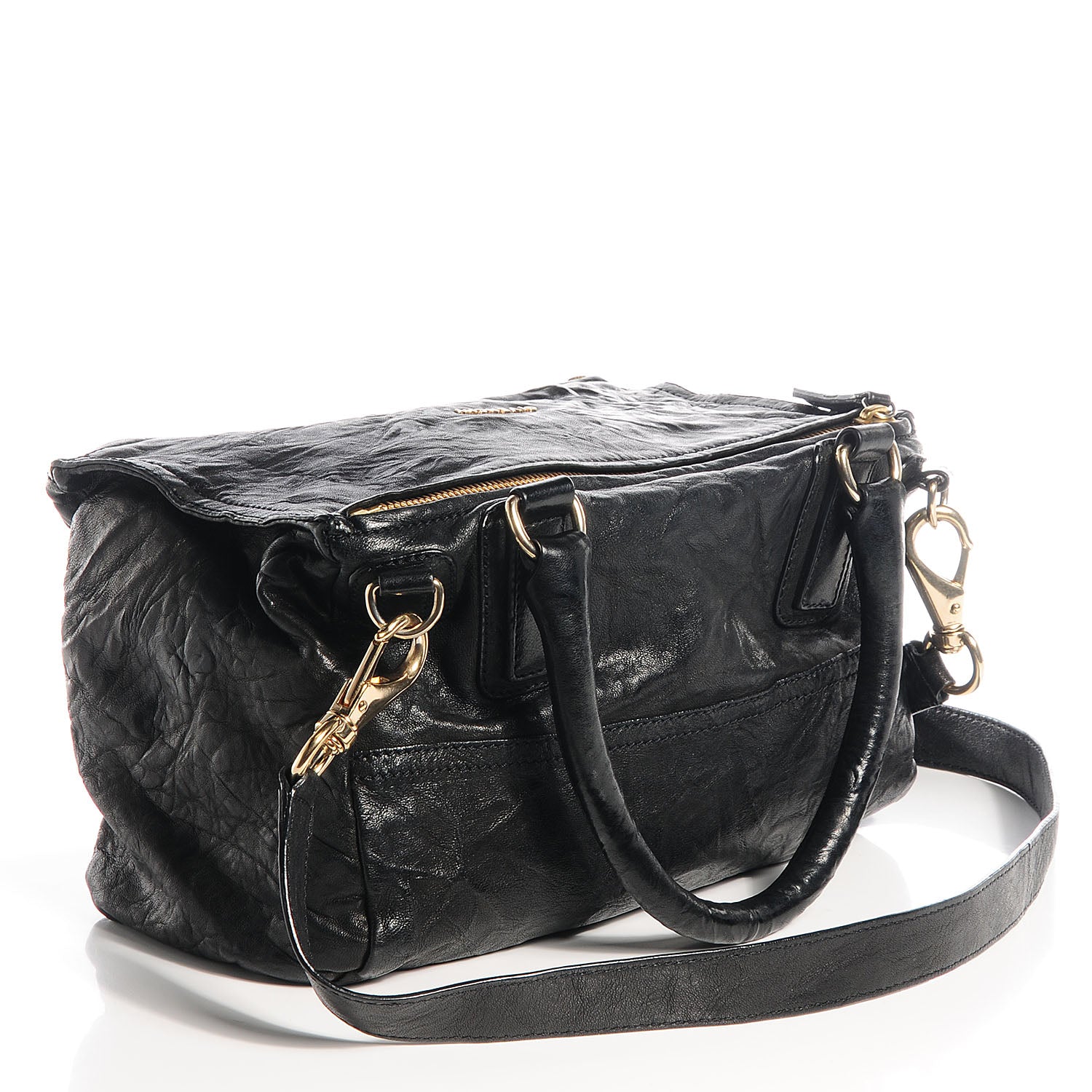 Givenchy Tumbled Sheepskin Medium Pandora Bag Black 3 of 9