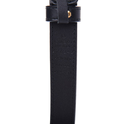 Gucci Calfskin Pearl Double G 20mm Belt 100 40 Black Cream 3 of 4
