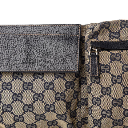 Gucci GG Monogram Web Double Pocket Belt Bag Navy 10 of 10