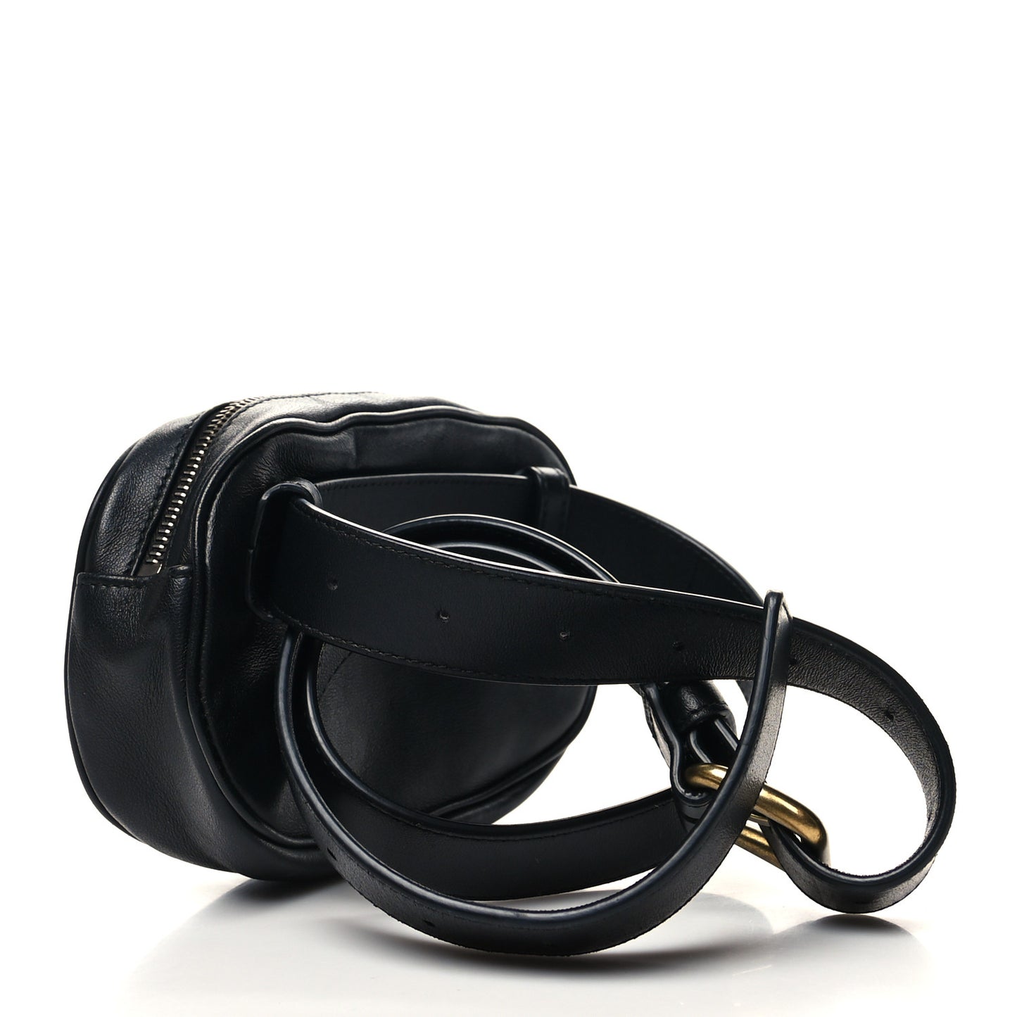 Nappa Intrecciato Belt Bag Black