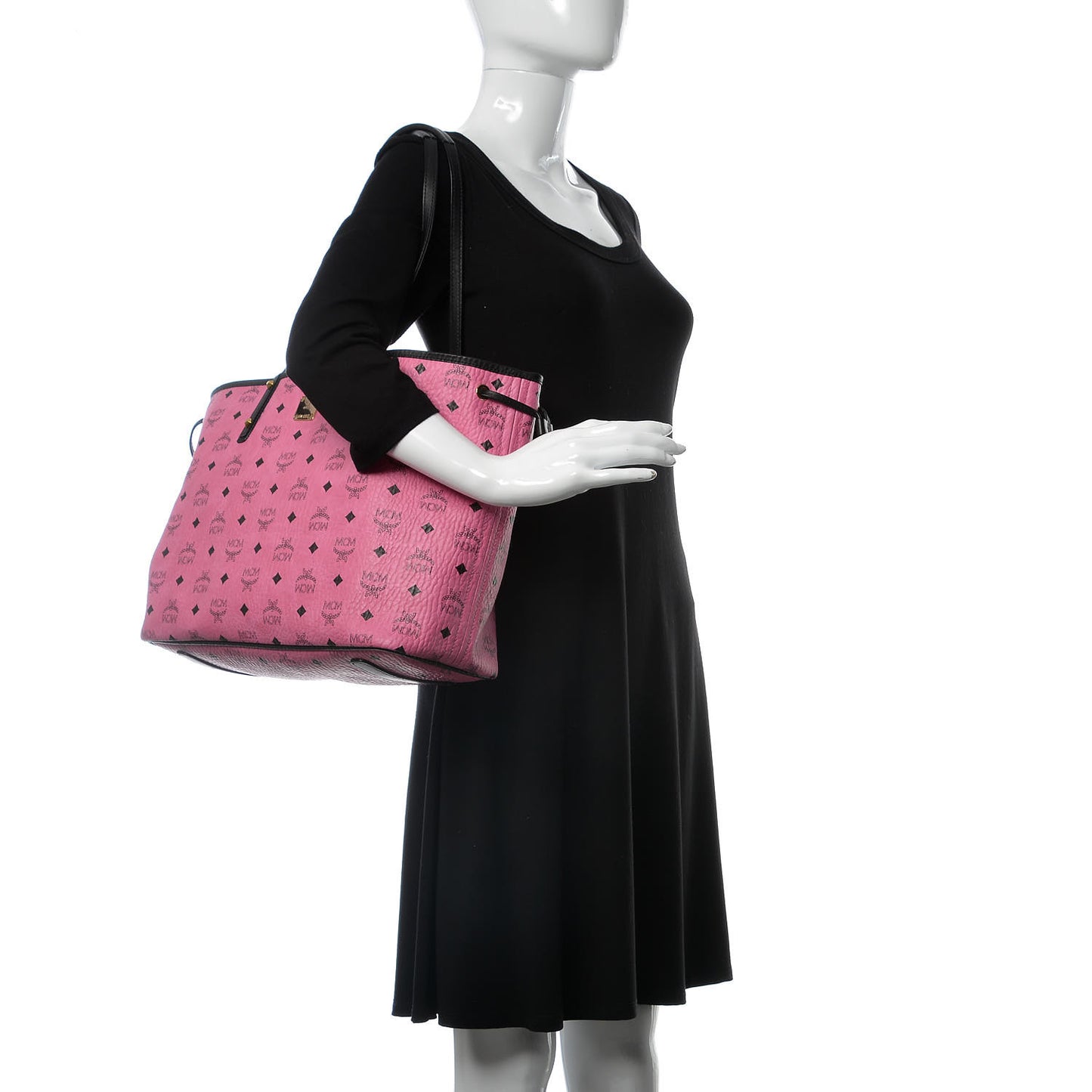Visetos Medium Liz Reversible Shopper Tote Pink