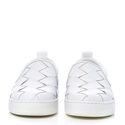 Bottega Veneta Nappa Intrecciato Slip On Sneakers 39 White 2 of 12