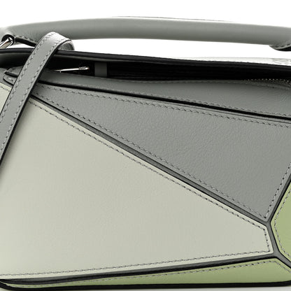 Loewe Calfskin Mini Puzzle Bag Ash Grey Light Celadon 7 of 9