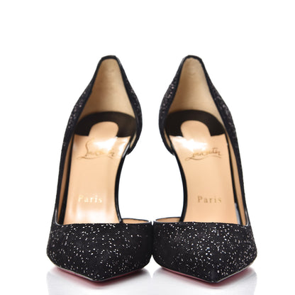 Christian Louboutin Crosta Meteor Patent Iriza 100 Pumps 39.5 Black 2 of 8