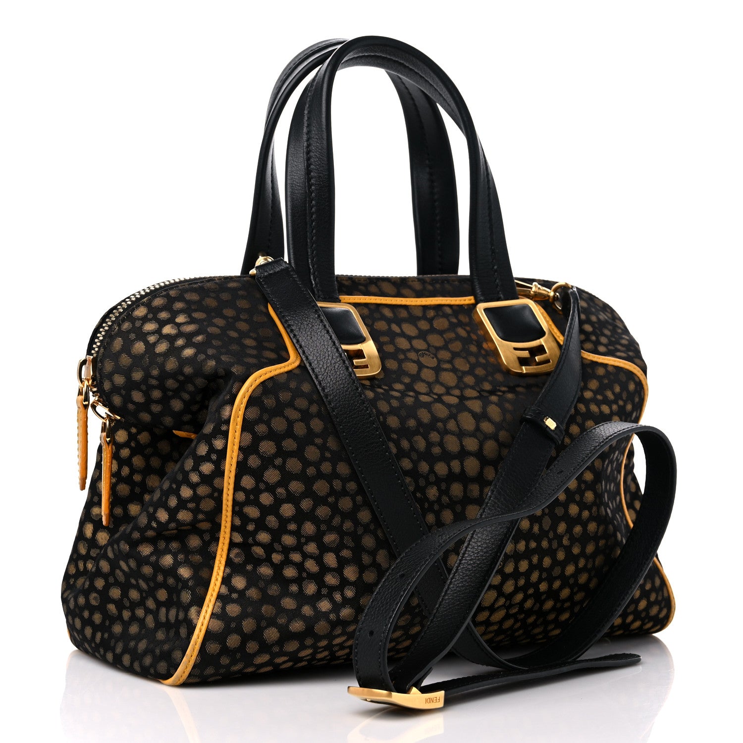 Fendi Jacquard Mini Chameleon Tote Black 3 of 10