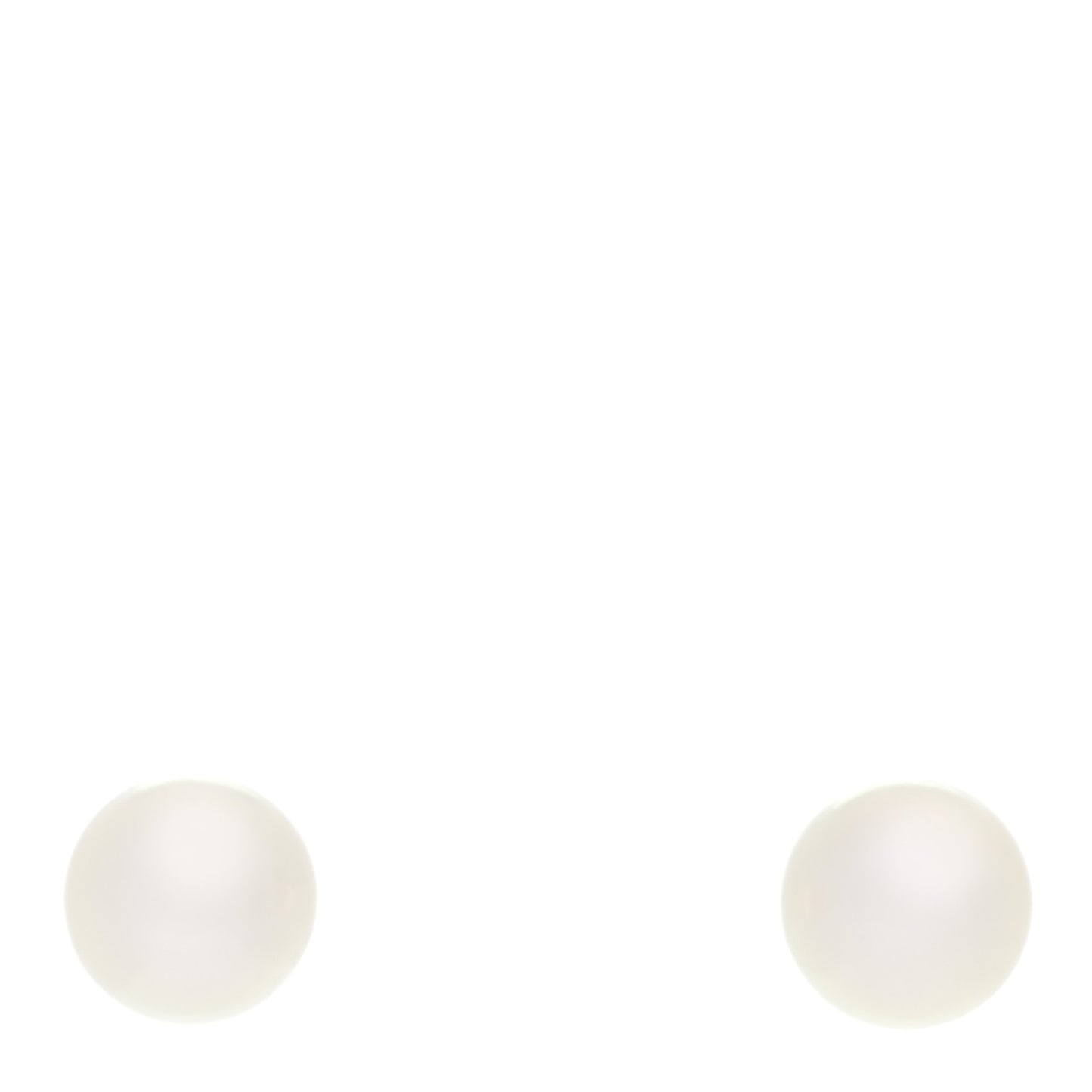 18K White Gold Akoya Pearl 7.5mm Stud Earrings