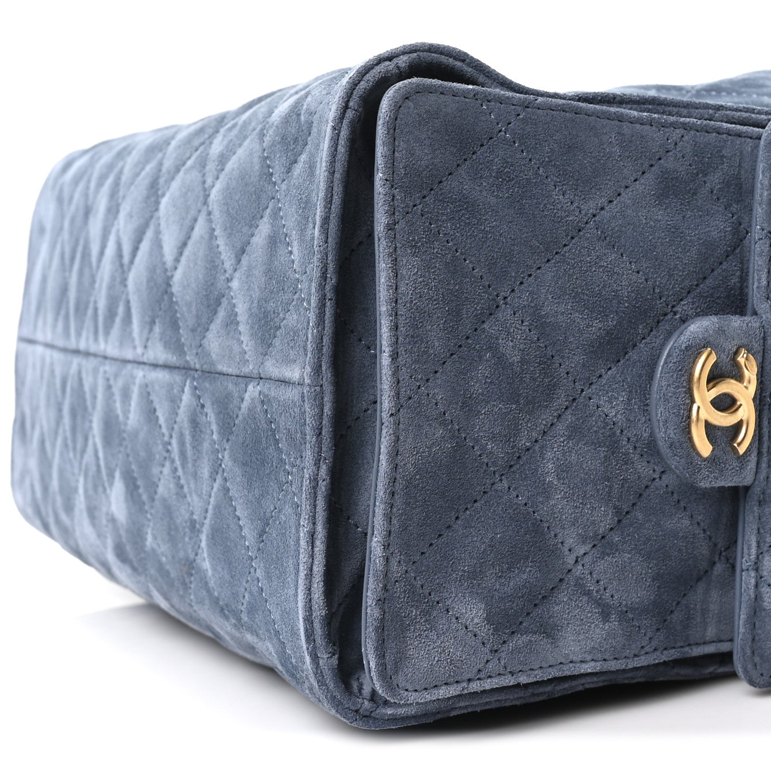 Chanel Suede Quilted Medium Chanel 25 Handbag Blue 11 of 11