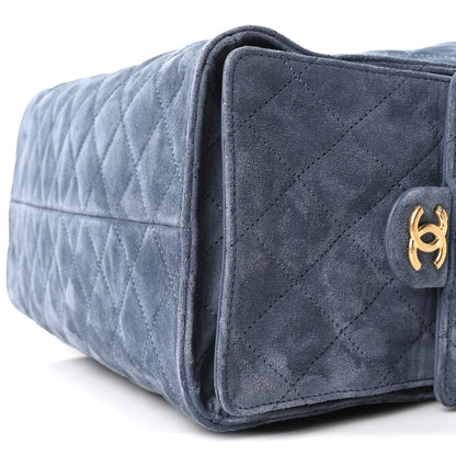 Chanel Suede Quilted Medium Chanel 25 Handbag Blue 11 of 11