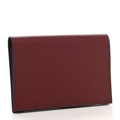 Hermes Epsom M2 Magellan Passport Holder Rouge H Bleu Nuit Gris Tourterelle 3 of 8