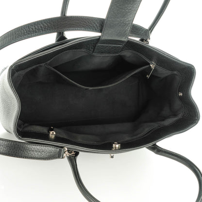 Chanel Deerskin Cerf Executive Shopper Tote Black 5 of 7