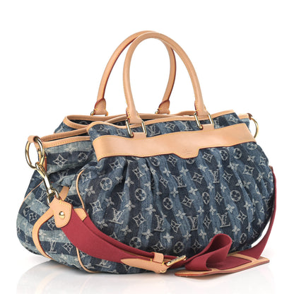 Louis Vuitton Denim Raye Cabas GM 3 of 19