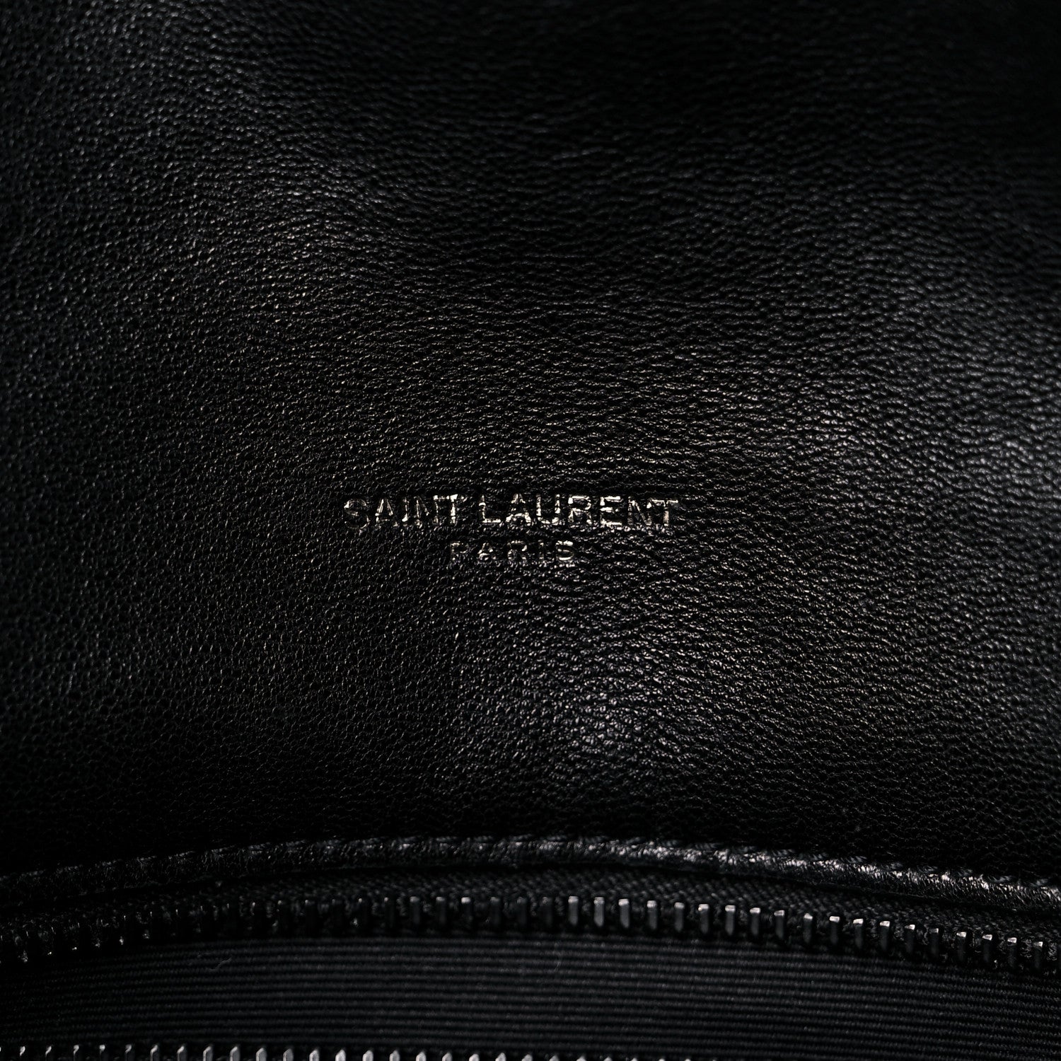 Saint Laurent Lambskin Quilted Medium Loulou Puffer Monogram Chain Satchel Black 5 of 16