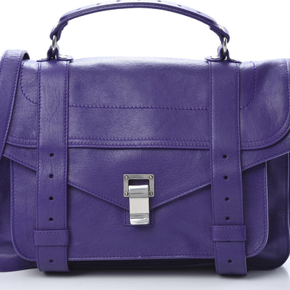 Proenza Schouler Lambskin Medium PS1 Satchel Amethyst 9 of 13
