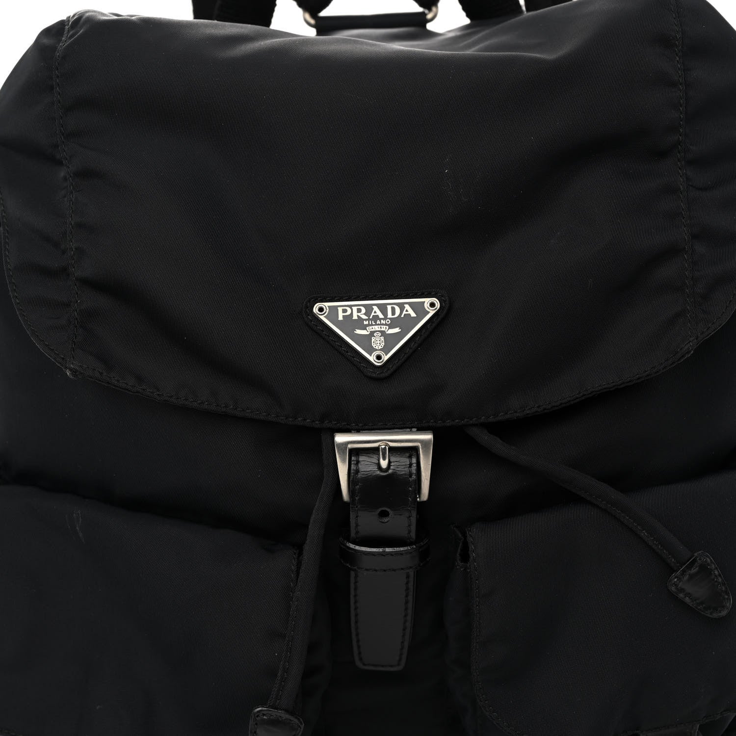 Prada Nylon Vela Medium Backpack Black 7 of 9