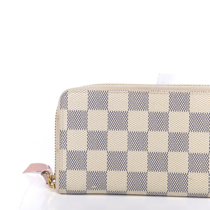 Louis Vuitton Damier Azur Clemence Wallet Rose Ballerine 8 of 9