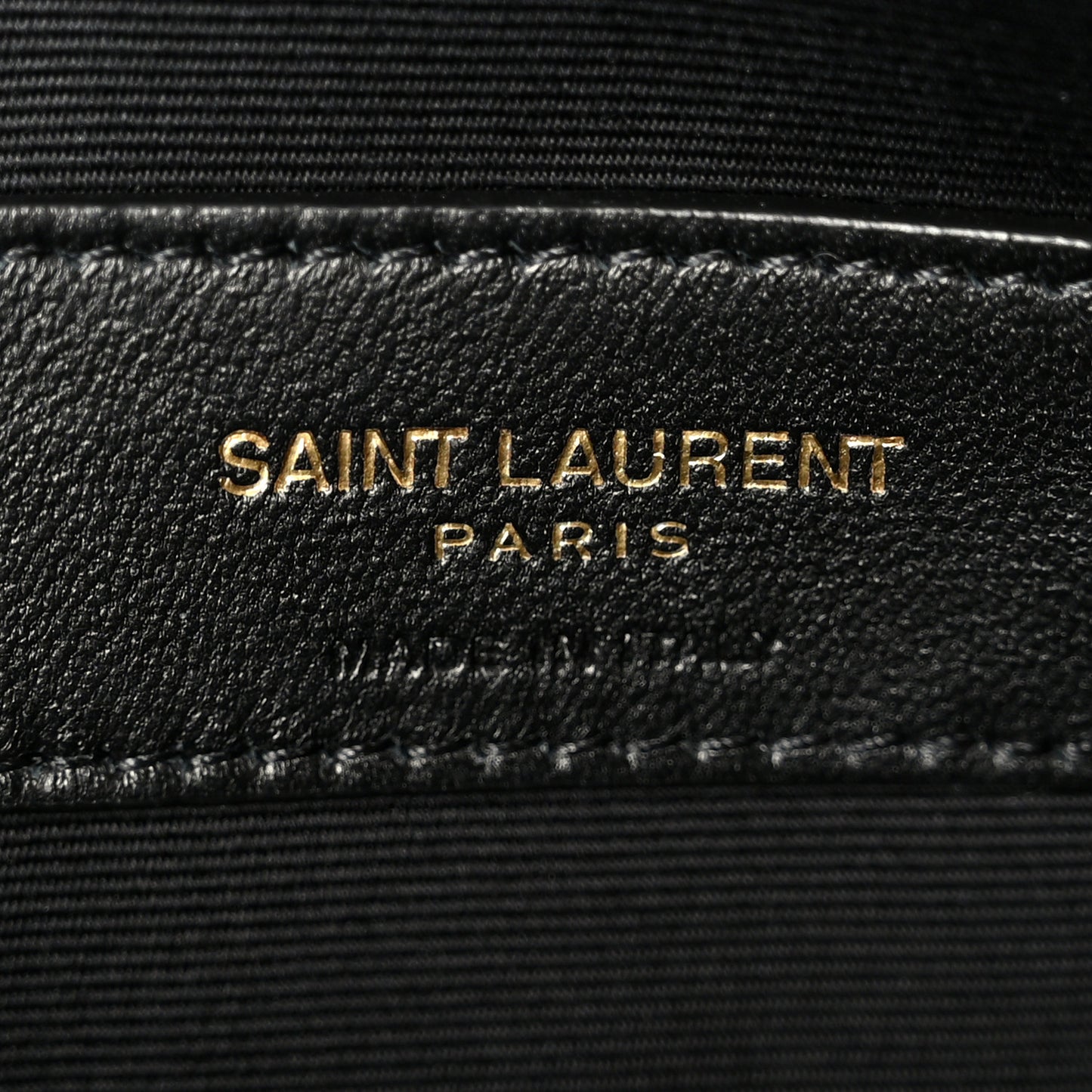Patent Calfskin Monogram Uptown Clutch Black
