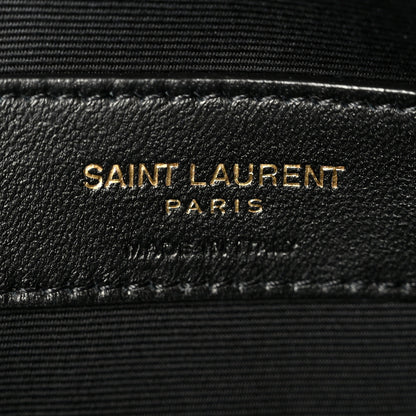 Saint Laurent Patent Calfskin Monogram Uptown Clutch Black 6 of 8