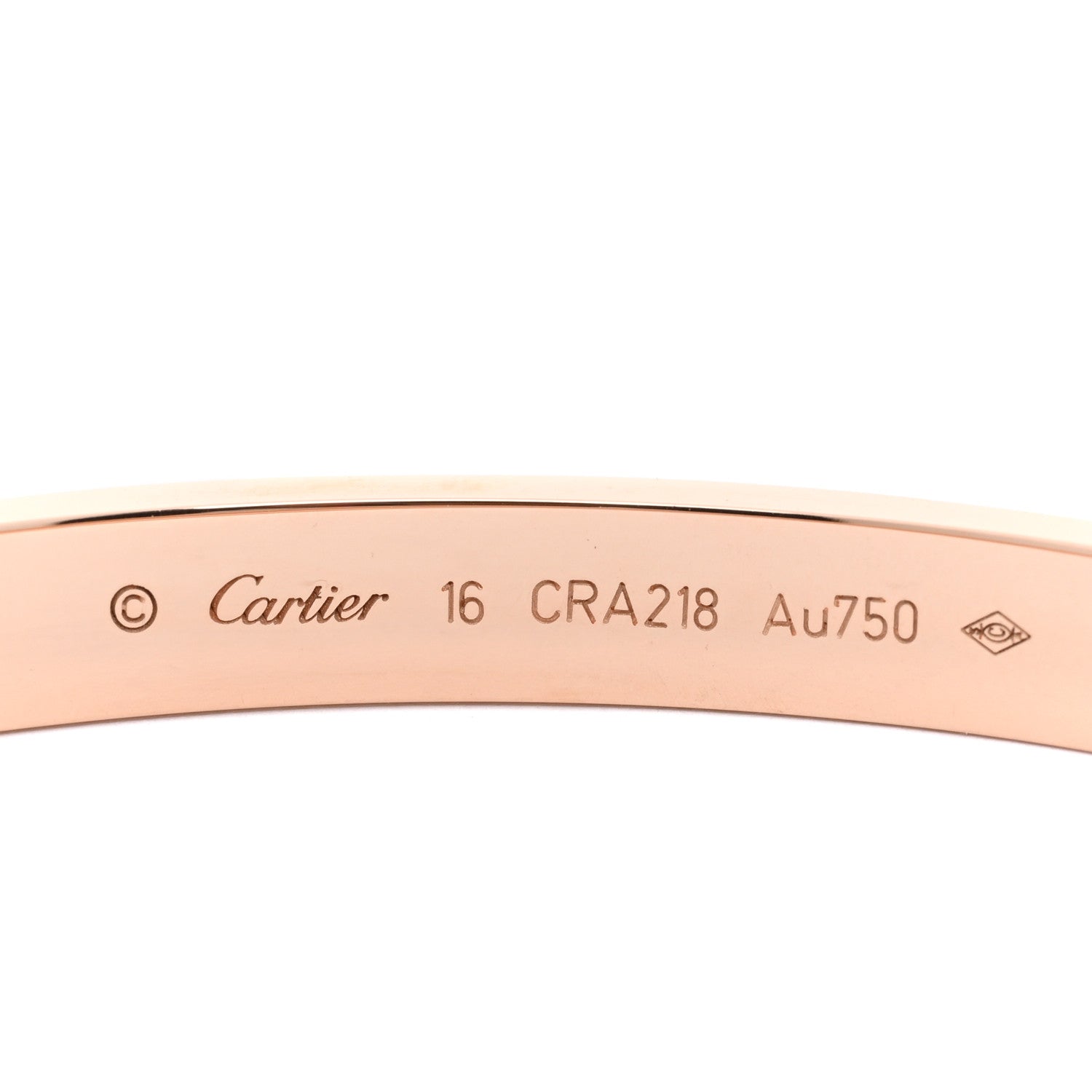 Cartier 18K Pink Gold LOVE Bracelet 16 3 of 3