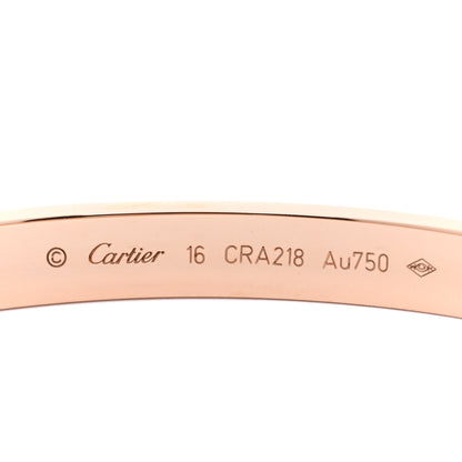Cartier 18K Pink Gold LOVE Bracelet 16 3 of 3