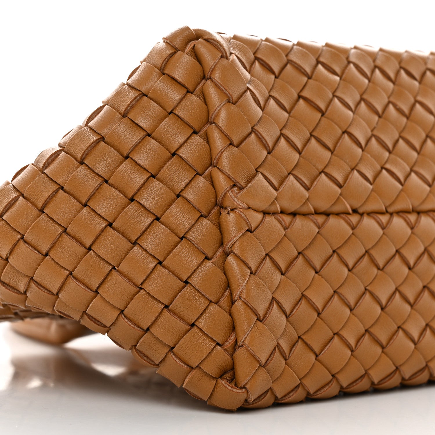Bottega Veneta Nappa Intrecciato Mini Cabat Caramel 9 of 10