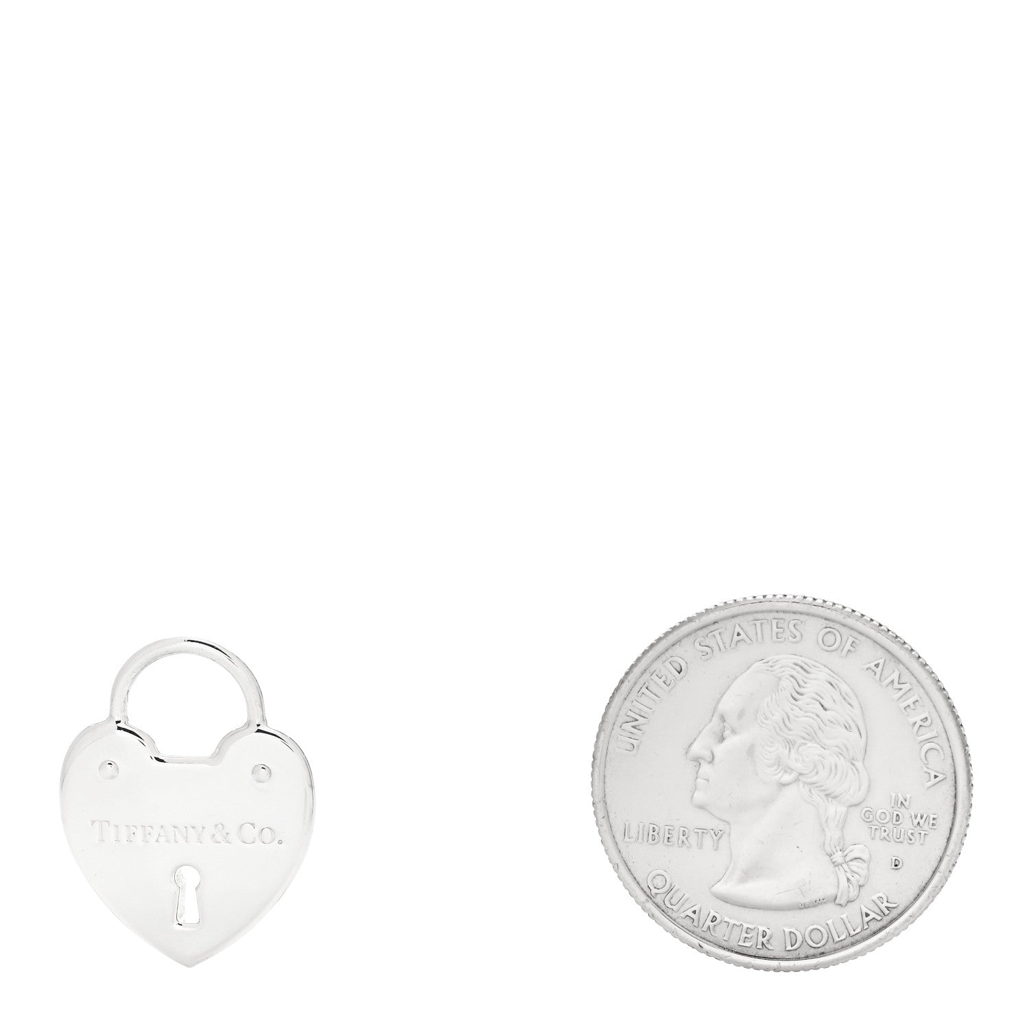 Tiffany Sterling Silver Heart Lock Pendant 2 of 4