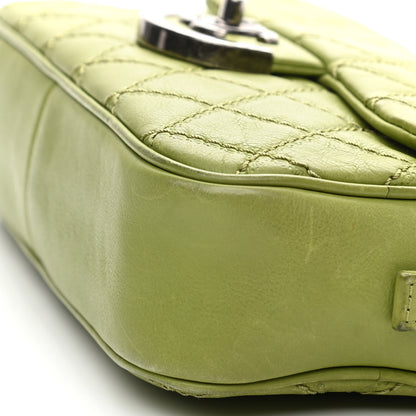 Chanel Calfskin Quilted Medium Coco Sporran Flap Green 10 of 10