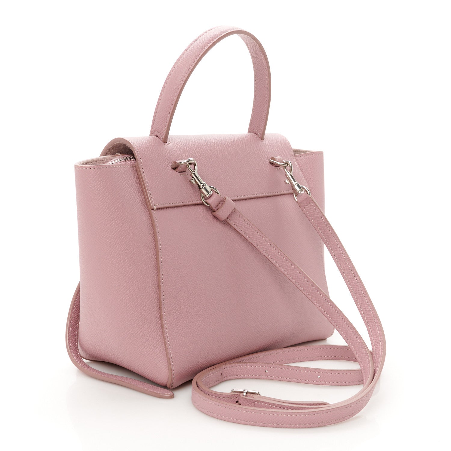 Celine Grained Calfskin Nano Belt Bag Rose Quartz 3 of 10