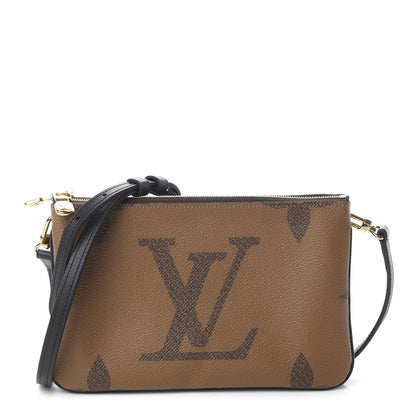 Louis Vuitton Reverse Monogram Giant Double Zip Pochette 1 of 8