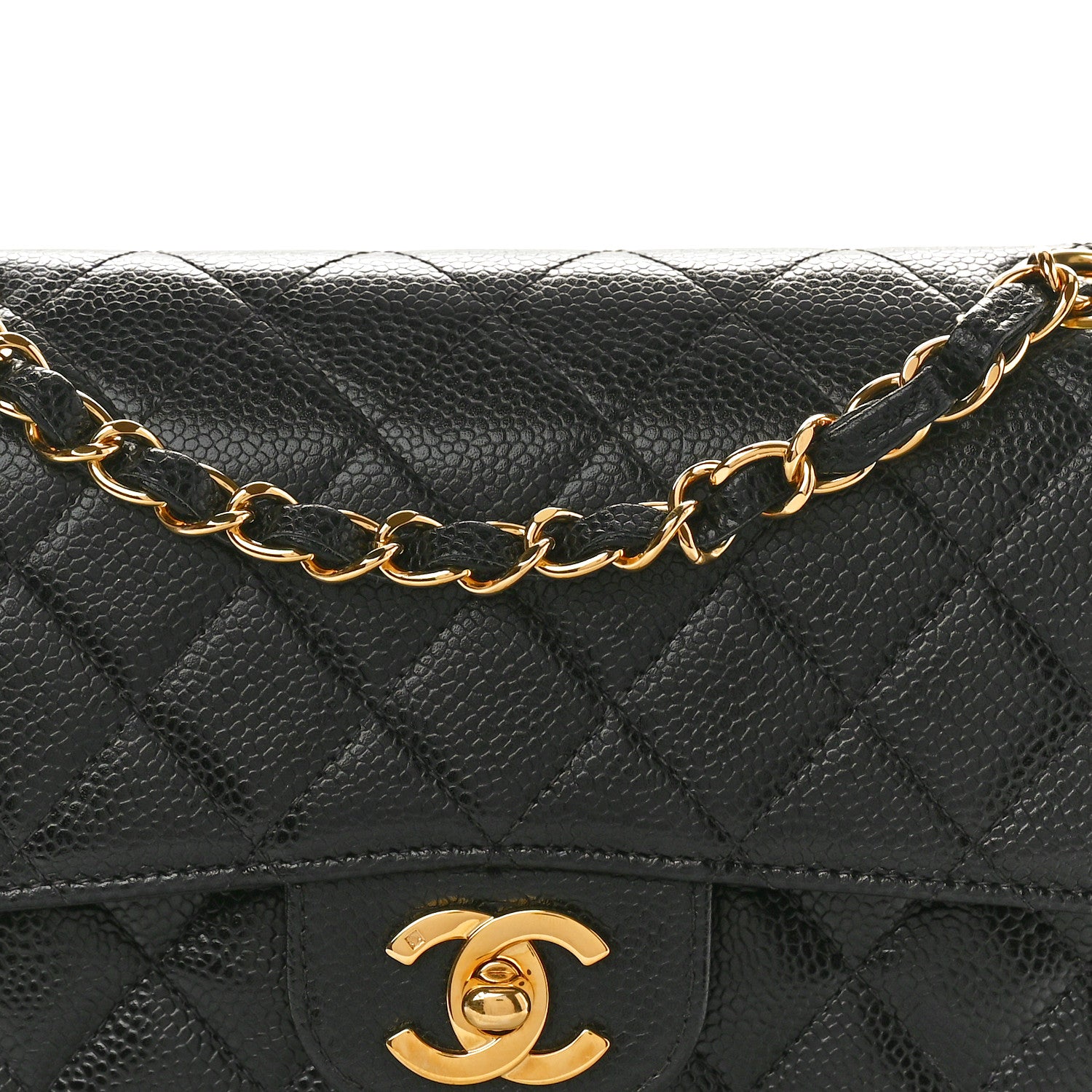 Chanel Caviar Quilted Small Double Flap Black 8 of 10