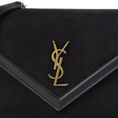Saint Laurent Suede Calfskin Monogram Le Sept Chain Bag Black 8 of 10