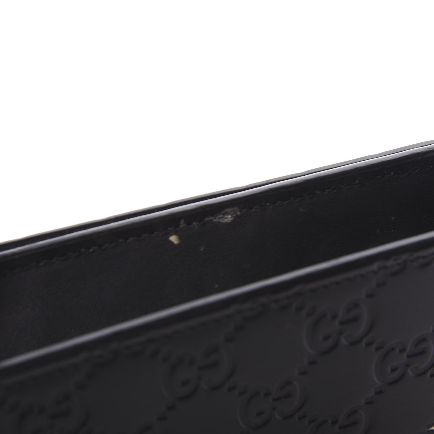 Gucci Guccissima Signature Bowy Chain Wallet Black 10 of 16