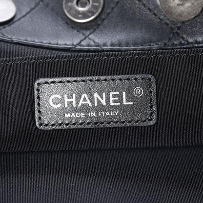 Chanel Calfskin Stitched Large Hobo Black 7 of 12